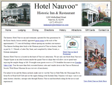 Tablet Screenshot of hotelnauvoo.com